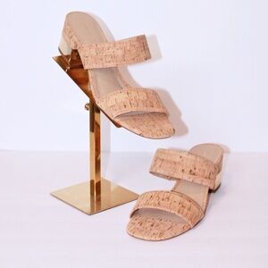 Ann Taylor Liv Cork Block Heels Size (8)